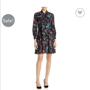 Alice and Olivia floral Tie-Neck dress 0